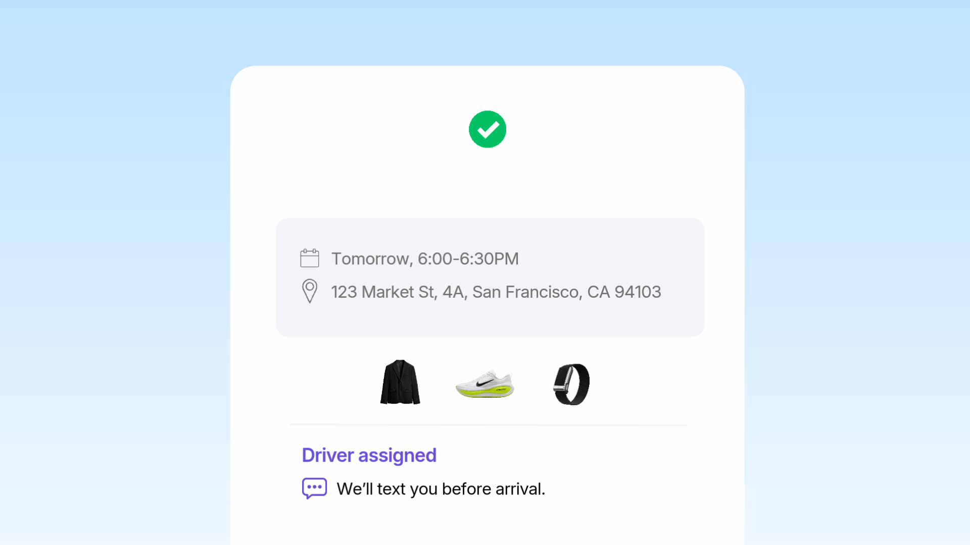 Pickup scheduling